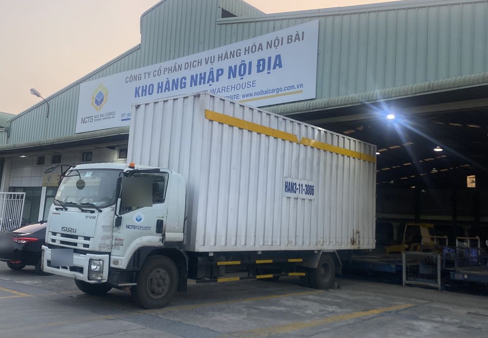 คลังสินค้าขาเข้าของ Noi Bai Cargo ที่ฮานอย